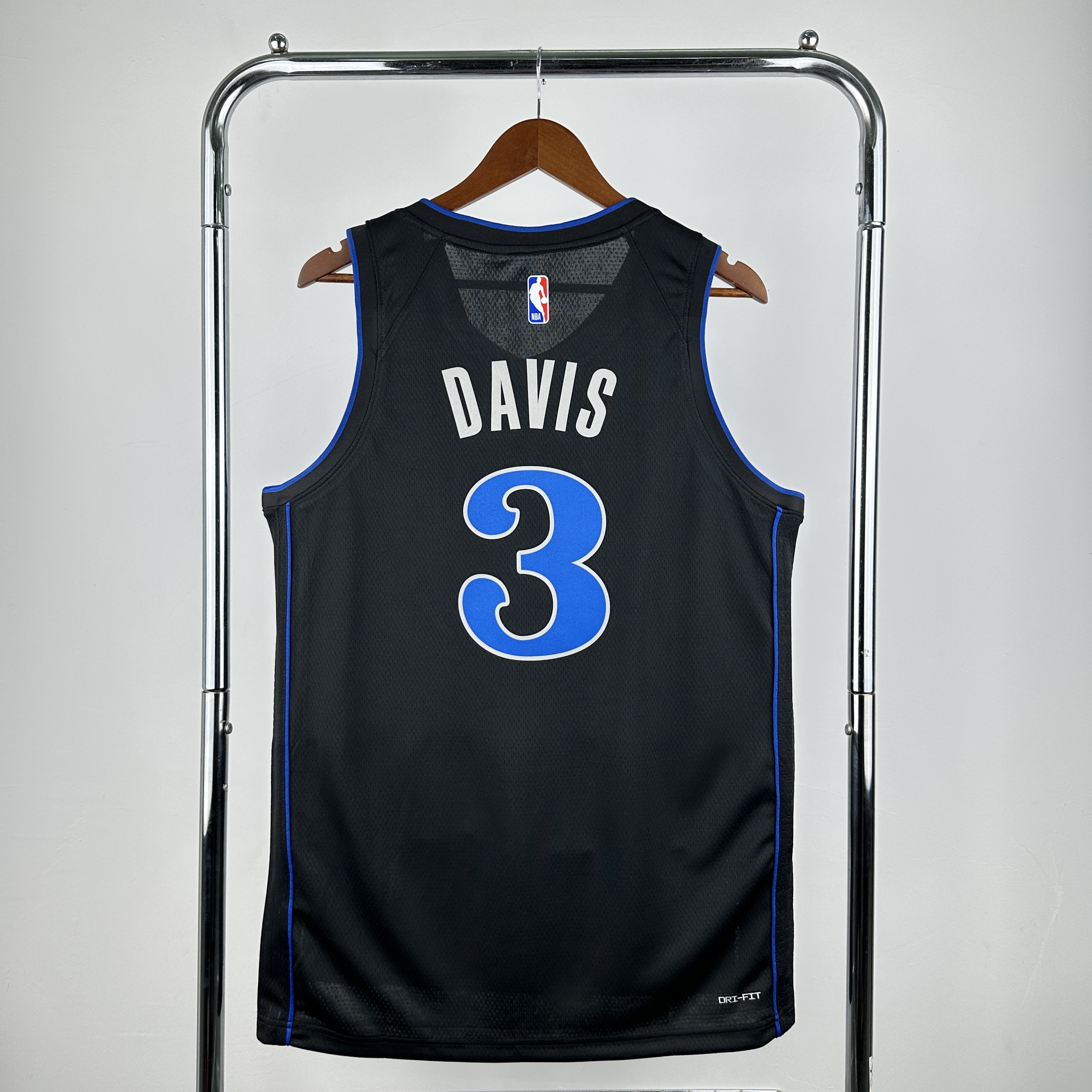Men Dallas Mavericks #3 Davis Black City Edition Season Nike 2025 NBA Jersey
